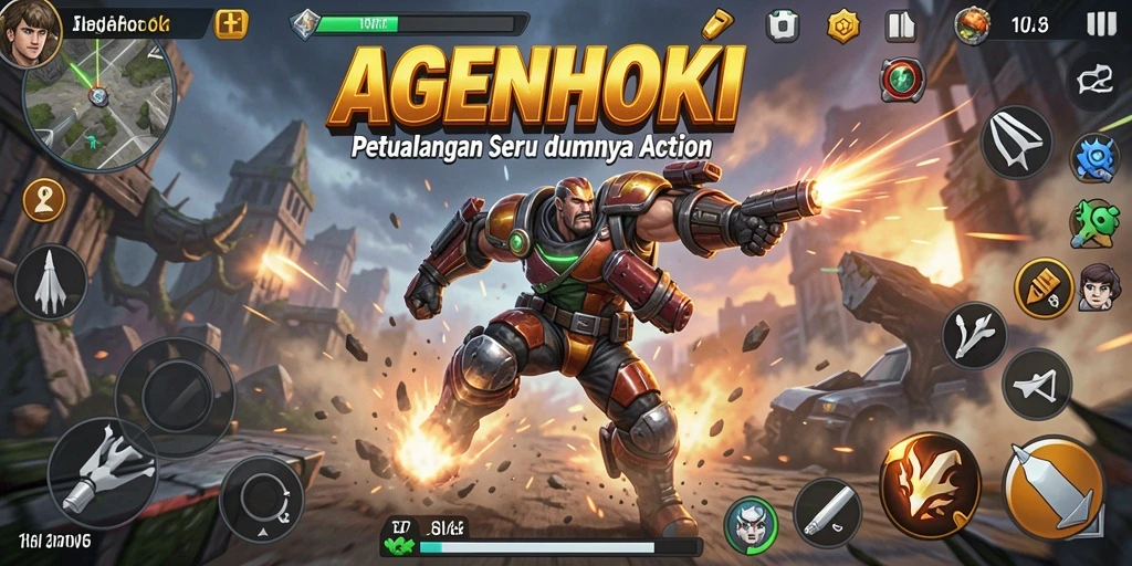 Gameplay seru AGENHOKI yang menghadirkan aksi mendebarkan.