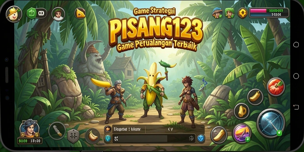 Screenshot utama PISANG123 menampilkan aksi seru dalam pertempuran strategi.