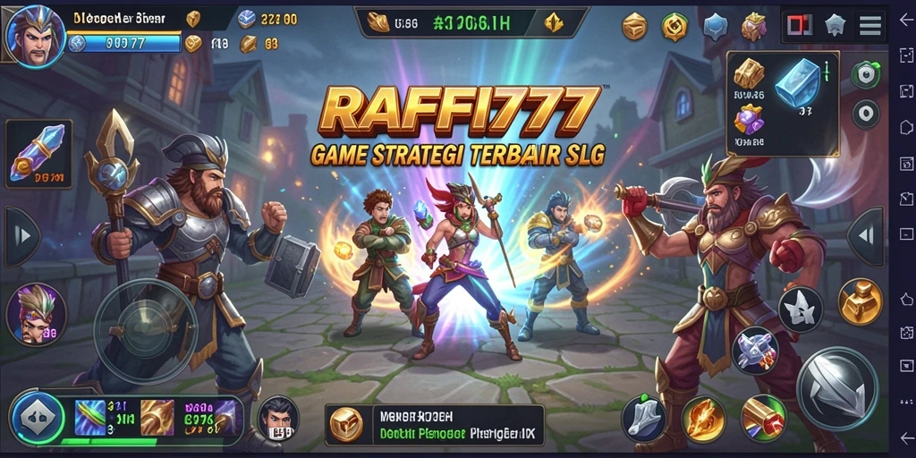 Tangkapan layar gameplay RAFFI777 menampilkan strategi mendalam dan interaksi sosial.